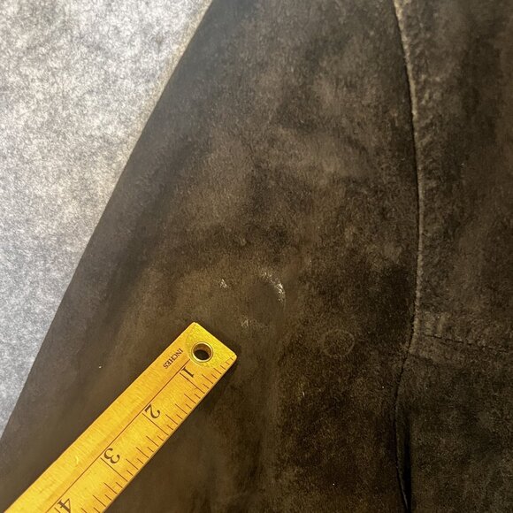 Croft & Barrow Mens Large Jacket Suede Button Front Pockets Casual Shacket - Picture 10 of 11